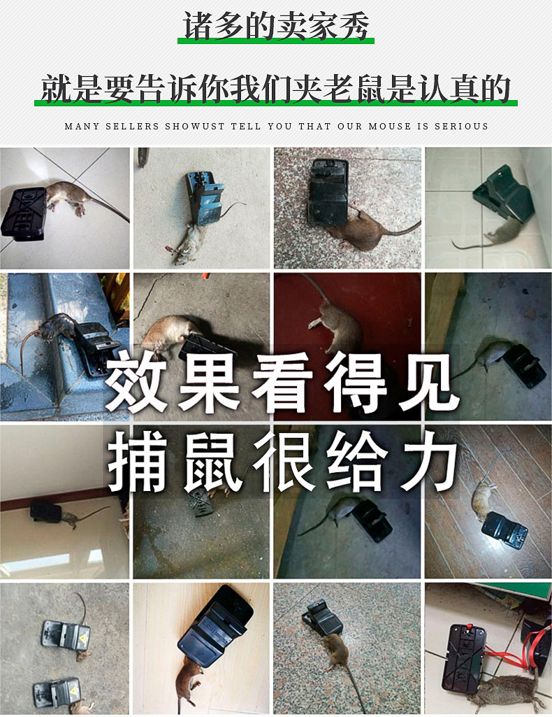 1015牙式塑料老鼠夾